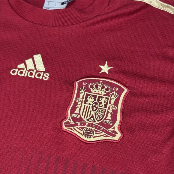 Spain 2013-2015 Home Football Shirt Adidas Soccer Jersey Espana Size S G85232 - Picture 3 of 8